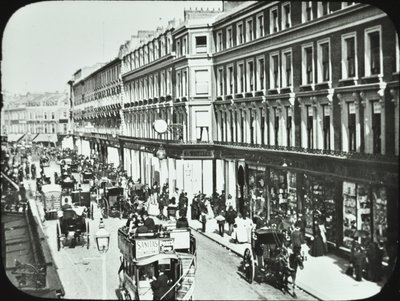 Whiteleys, Westbourne Grove, Westminster LB: batıya bakış, 1895 by English Photographer