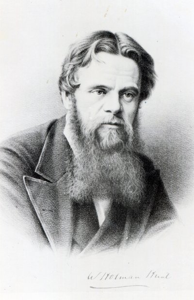 William Holman Hunt, bir fotoğraftan sonraki gravür, 1865 dolayları by English Photographer
