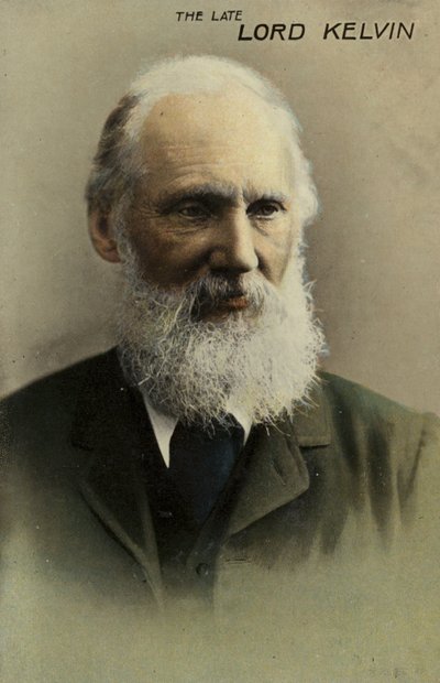 William Thomson, 1 Baron Kelvin (1824-1907), İngiliz fizikçi ve mühendis (renkli fotoğraf) by English Photographer