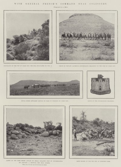 Colesberg yakınlarındaki General Frenchs Komutanlığı ile by English Photographer