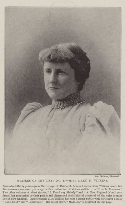 Günün Yazarları, Bayan Mary E Wilkins by English Photographer