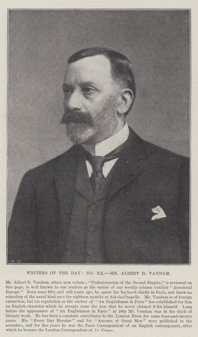 Günün Yazarları, Bay Albert D Vandam by English Photographer