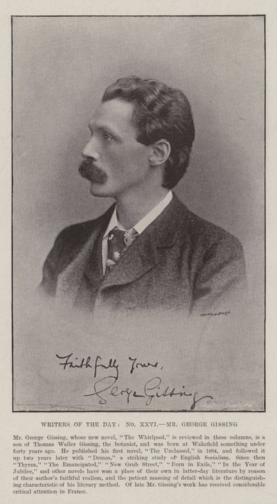 Günün Yazarları, Bay George Gissing by English Photographer