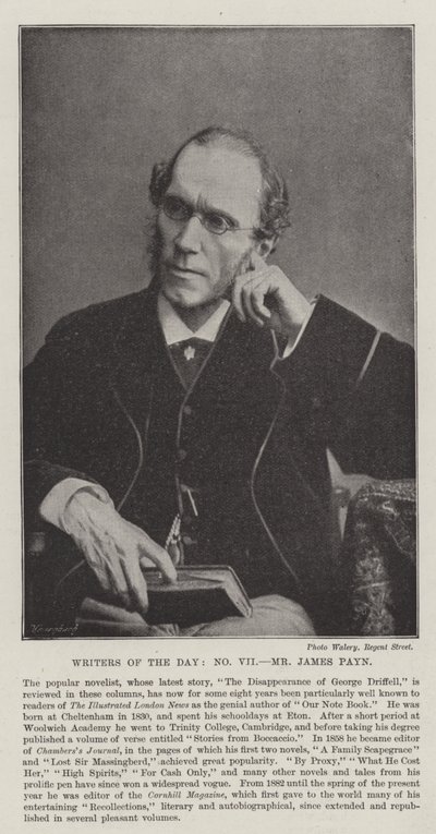 Günün Yazarları, Bay James Payn by English Photographer