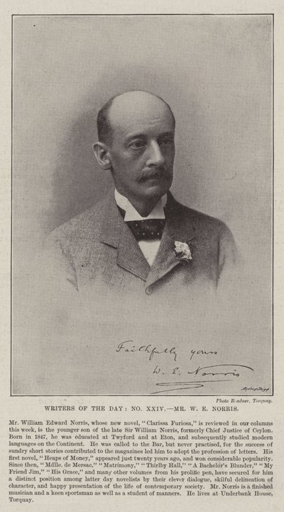 Günün Yazarları, Bay WE Norris by English Photographer