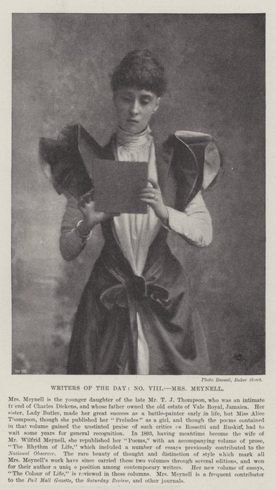 Günün Yazarları, Bayan Meynell by English Photographer