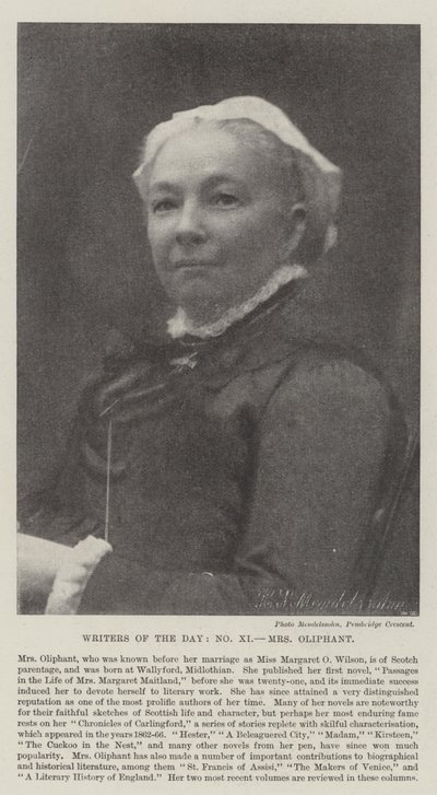 Günün Yazarları, Bayan Oliphant by English Photographer