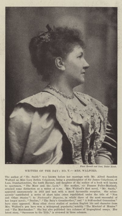 Günün Yazarları, Bayan Walford by English Photographer