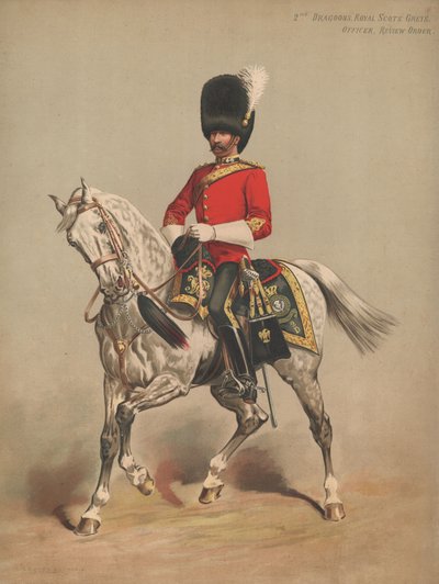 2nd Dragoons, Royal Scots Greys, Subay, İnceleme Düzeni by English School