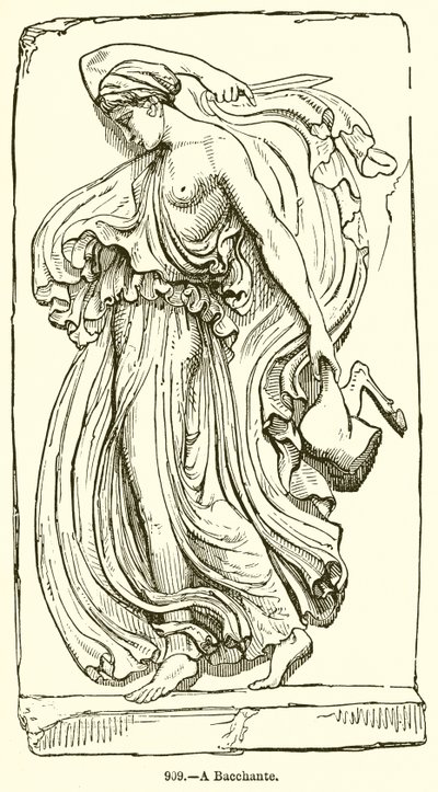 bir Bacchante by English School