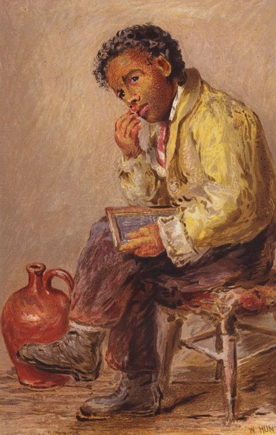 Kahverengi Bir Çalışma (renkli lito) by English School