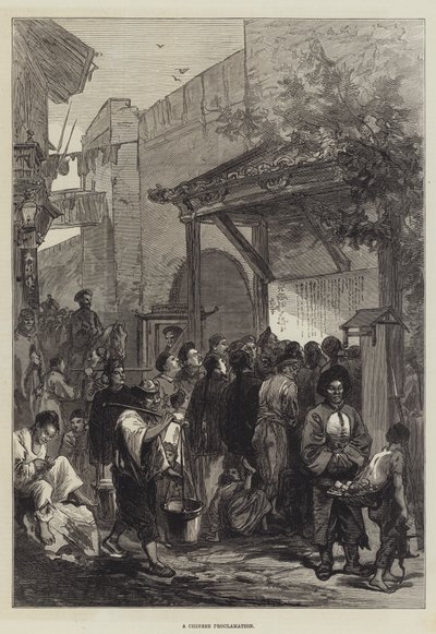 Bir Çin Bildirisi (gravür) by English School