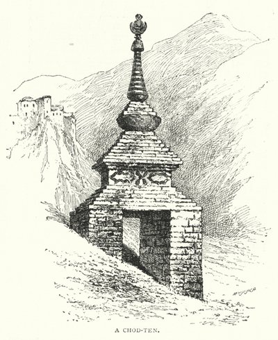 Bir Chod-ten (gravür) by English School