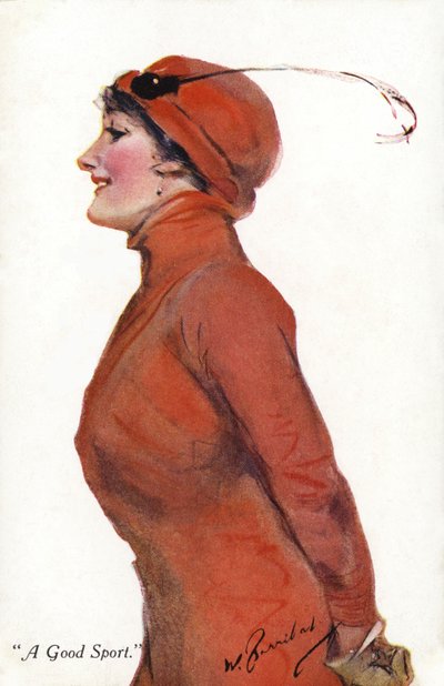 A Good Sport (renkli taş baskı) by English School
