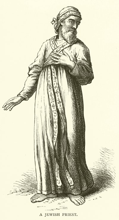 Bir Yahudi Rahip (gravür) by English School