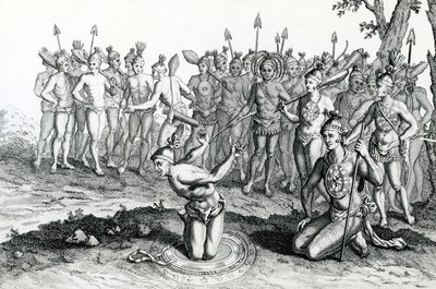 Savaşa gitmeden önce Sihirbazına danışan Florida Kralı, Moores Voyages and Travels, 1778
