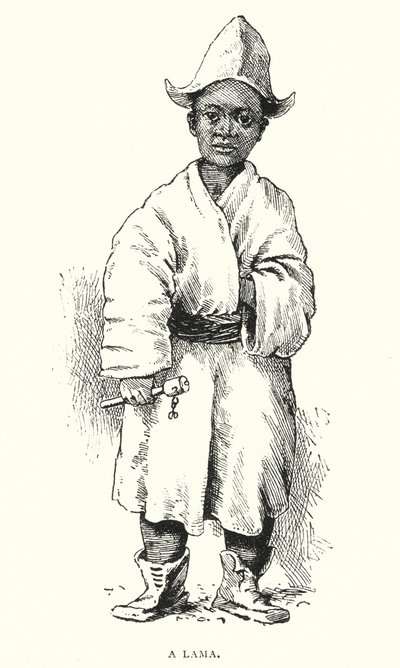 Bir Lama (gravür) by English School