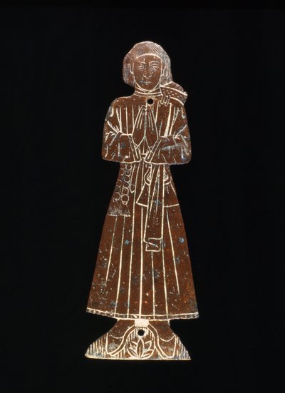 Bir Ortaçağ kilisesi pirinci, 14. (pirinç) by English School