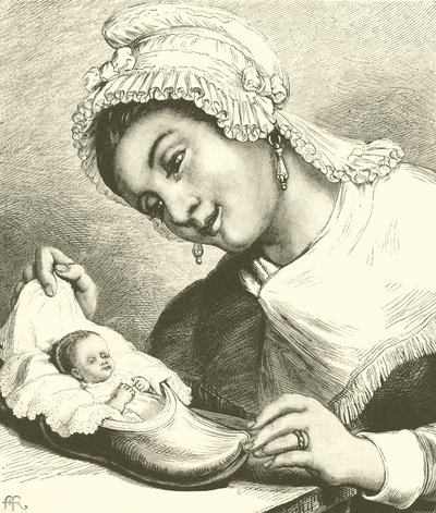 Bir Cücenin Beşiği (gravür) by English School