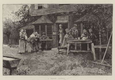 Bir Parish Konseyi (gravür) by English School