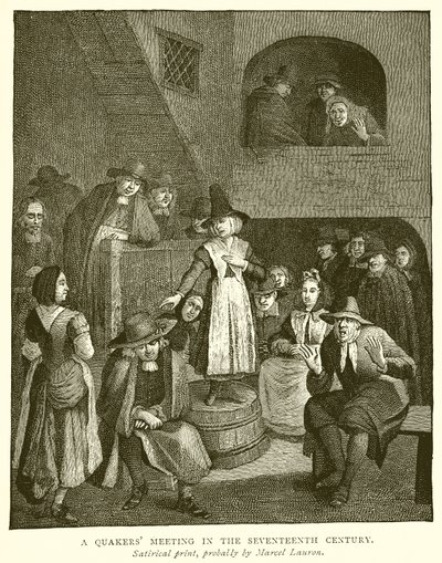 Onyedinci Yüzyılda Bir Quaker Buluşması by English School