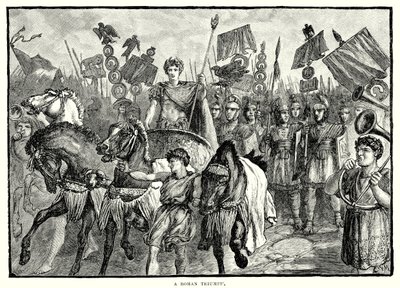 Bir Roma zaferi (gravür) by English School