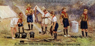 Bir İzci Emirleri Sorgulamadan Uyar, 1929 by English School