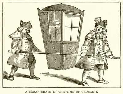 George I Zamanında Bir Sedan Sandalye by English School