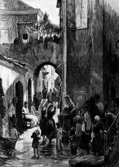 A Street Fountain, Catanzaro, İtalya, 