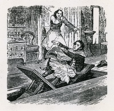 Bir İnci Dizisi veya Fleet Sokağının Arkadaşı (1847), Britannia, Hoxton. Sweeney Todd by English School