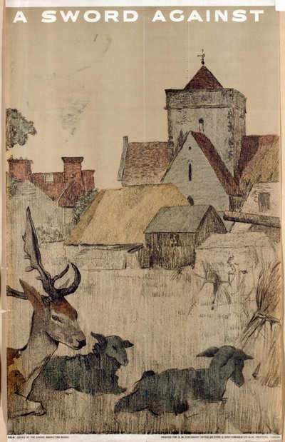 A Sword Against, 'The Empire Stands for Peace' serisinden (renkli lito) by English School