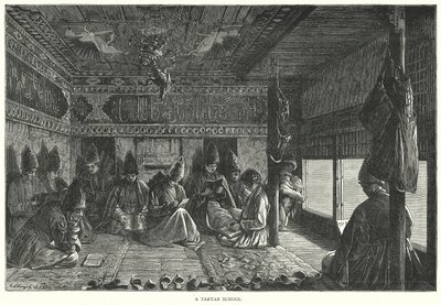 Bir Tatar Okulu (gravür) by English School