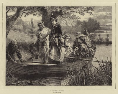 Bir Su Partisi (gravür) by English School