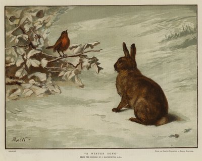Bir Kış Şarkısı (chromolitho) by English School