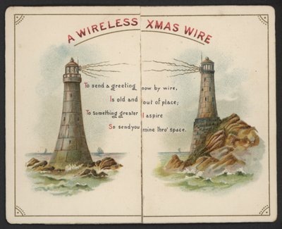 Kablosuz Noel Teli (chromolitho) by English School