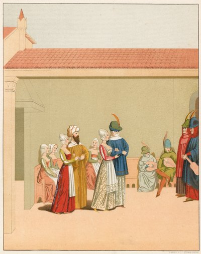Bir karnaval sahnesi, 15. yüzyıl by English School