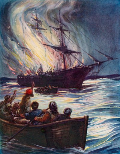 Denizde bir yangın (renkli taş) by English School