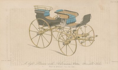 Ackermanns patentli hareketli akslara sahip hafif bir Phaeton by English School