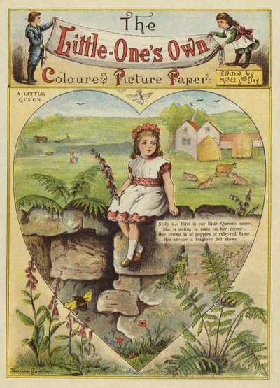 Küçük bir kraliçe (chromolitho) by English School