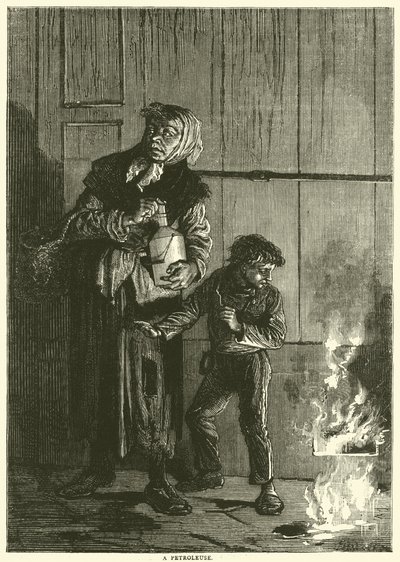 Bir petrol, Nisan 1871 by English School