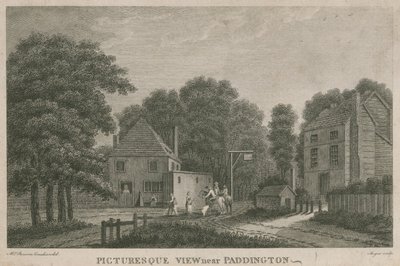 Paddington, Middlesex yakınlarında pitoresk bir manzara by English School