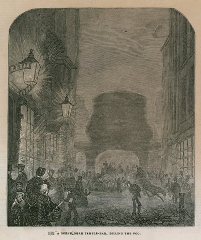 Temple Bar yakınlarında bir sahne by English School