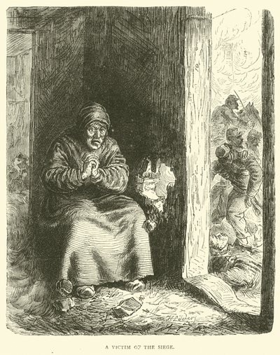 Kuşatmanın bir kurbanı, Ocak 1871 by English School