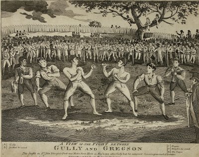 Gully ve Gregson arasındaki Dövüşten bir görünüm by English School