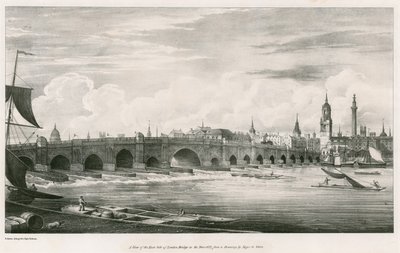1827 yılında Londra Köprüsü