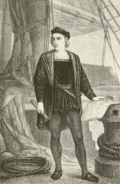 Genç bir Christopher Columbus (1451-1506), Cenevizli kaşif by English School