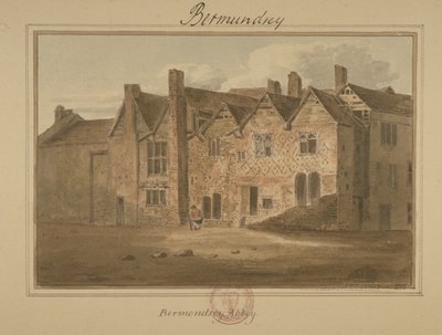 Aziz Kurtarıcı Manastırı, Bermondsey, 1809 (kağıt üzerinde wc) by English School