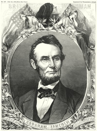 Abraham Lincoln (gravür) by English School