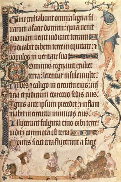 Sir Geoffrey Luttrell (1276-1345) (parşömen) için 1340