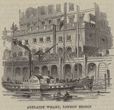 Adelaide Wharf, Londra Köprüsü by English School